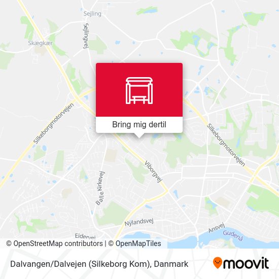 Dalvangen / Dalvejen (Silkeborg Kom) kort