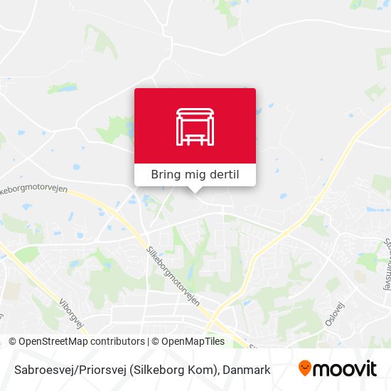 Sabroesvej / Priorsvej (Silkeborg Kom) kort