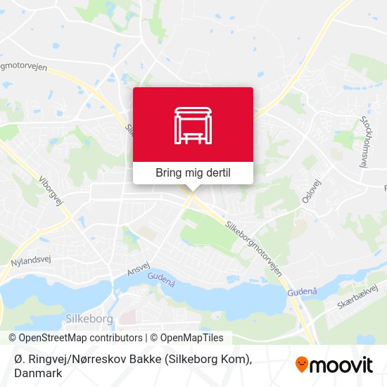 Ø. Ringvej / Nørreskov Bakke (Silkeborg Kom) kort