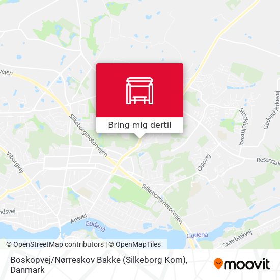 Boskopvej / Nørreskov Bakke (Silkeborg Kom) kort