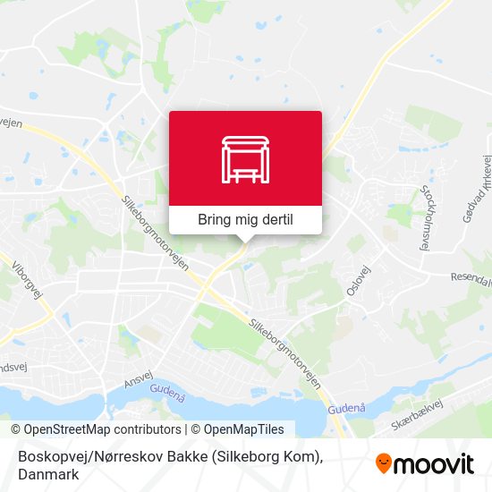 Boskopvej / Nørreskov Bakke (Silkeborg Kom) kort