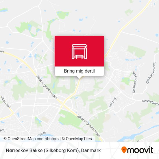 Nørreskov Bakke (Silkeborg Kom) kort