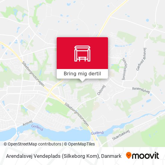 Arendalsvej Vendeplads (Silkeborg Kom) kort