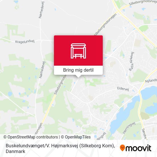 Buskelundvænget / V. Højmarksvej (Silkeborg Kom) kort