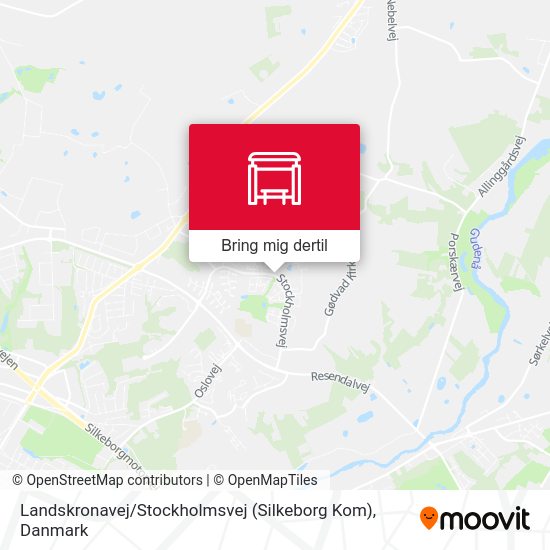 Landskronavej / Stockholmsvej (Silkeborg Kom) kort