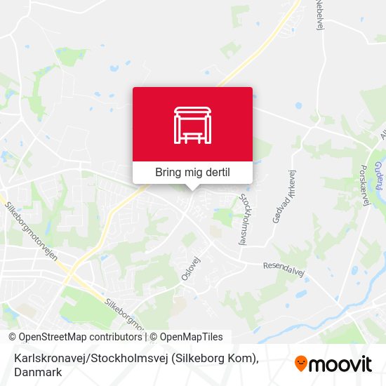 Karlskronavej / Stockholmsvej (Silkeborg Kom) kort