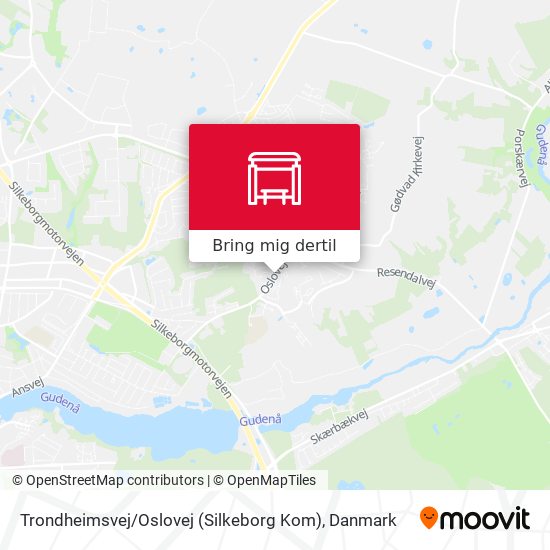 Trondheimsvej / Oslovej (Silkeborg Kom) kort