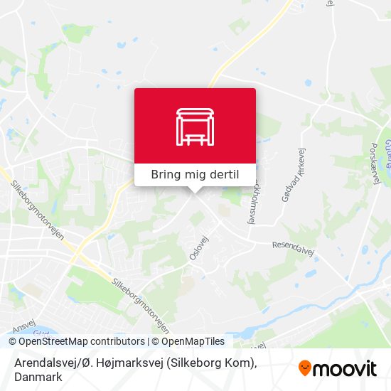 Arendalsvej / Ø. Højmarksvej (Silkeborg Kom) kort