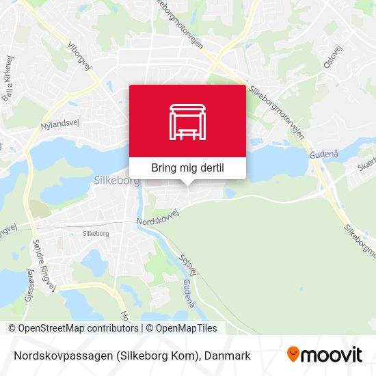 Nordskovpassagen (Silkeborg Kom) kort