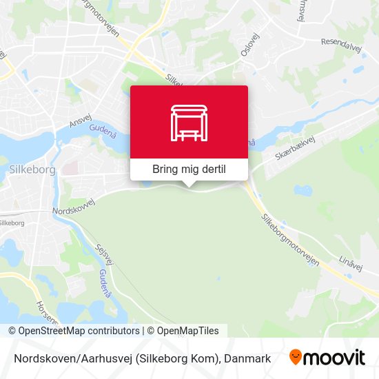 Nordskoven / Aarhusvej (Silkeborg Kom) kort