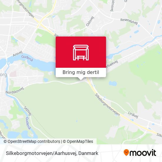 Silkeborgmotorvejen/Aarhusvej kort
