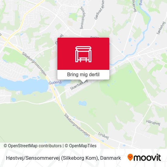 Høstvej / Sensommervej (Silkeborg Kom) kort