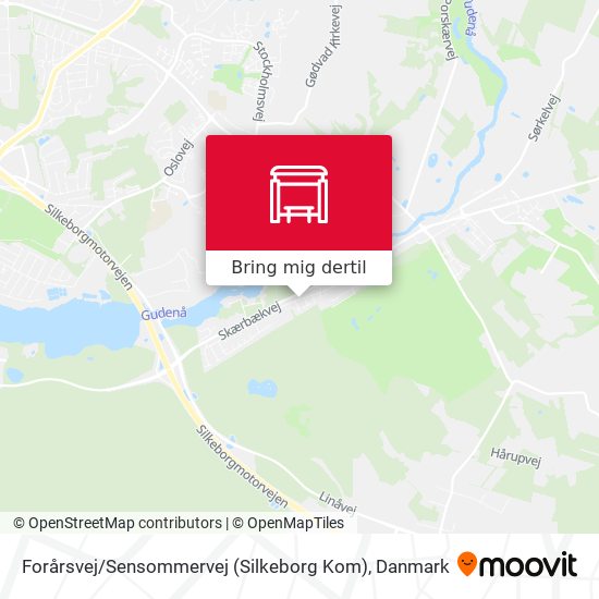 Forårsvej / Sensommervej (Silkeborg Kom) kort