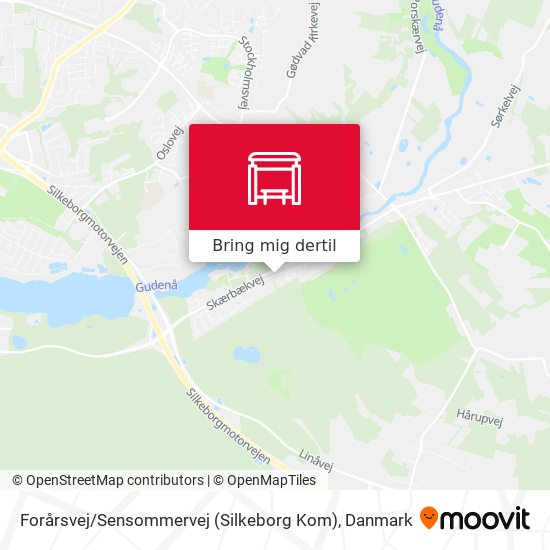 Forårsvej / Sensommervej (Silkeborg Kom) kort