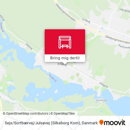 Sejs / Sortbærvej / Julsøvej (Silkeborg Kom) kort