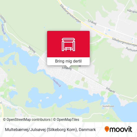 Multebærvej / Julsøvej (Silkeborg Kom) kort