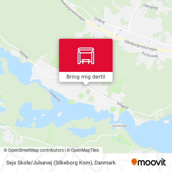 Sejs Skole / Julsøvej (Silkeborg Kom) kort