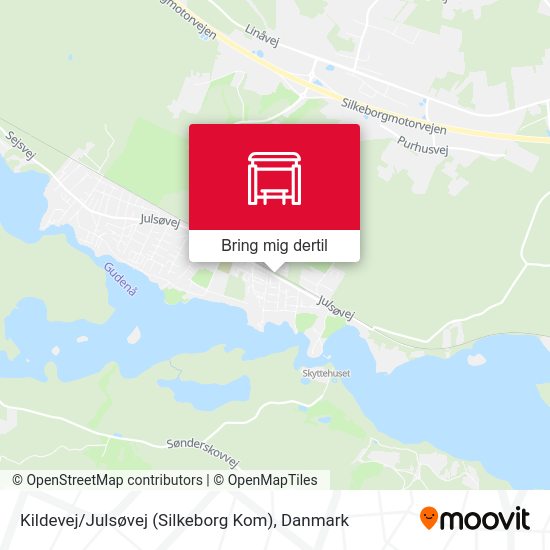Kildevej / Julsøvej (Silkeborg Kom) kort