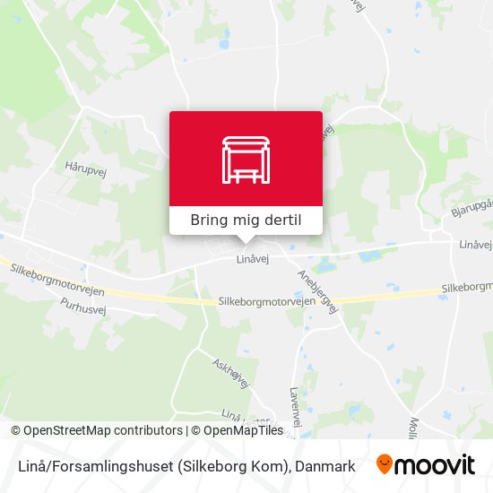 Linå / Forsamlingshuset (Silkeborg Kom) kort