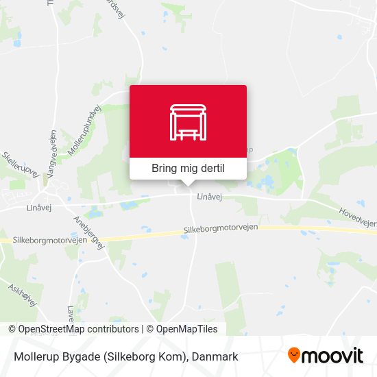 Mollerup Bygade (Silkeborg Kom) kort