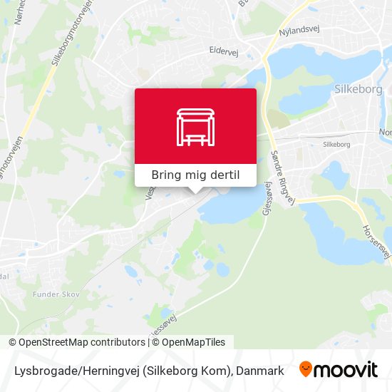 Lysbrogade / Herningvej (Silkeborg Kom) kort