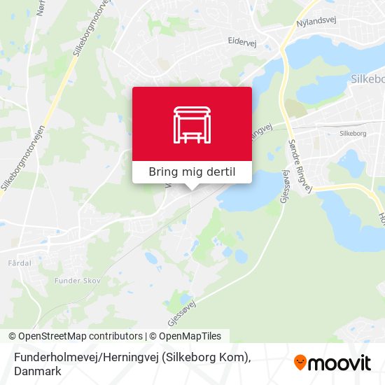 Funderholmevej / Herningvej (Silkeborg Kom) kort