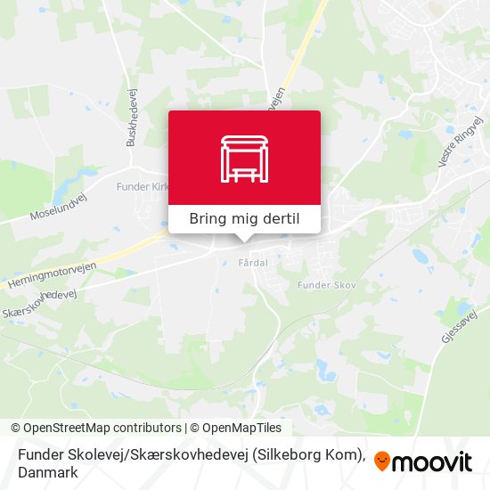 Funder Skolevej / Skærskovhedevej (Silkeborg Kom) kort