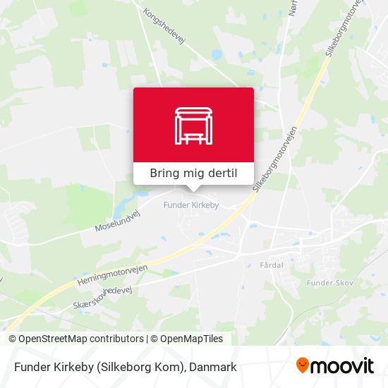 Funder Kirkeby (Silkeborg Kom) kort