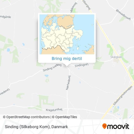 Sinding (Silkeborg Kom) kort