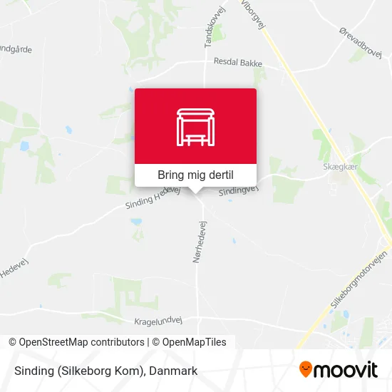 Sinding (Silkeborg Kom) kort