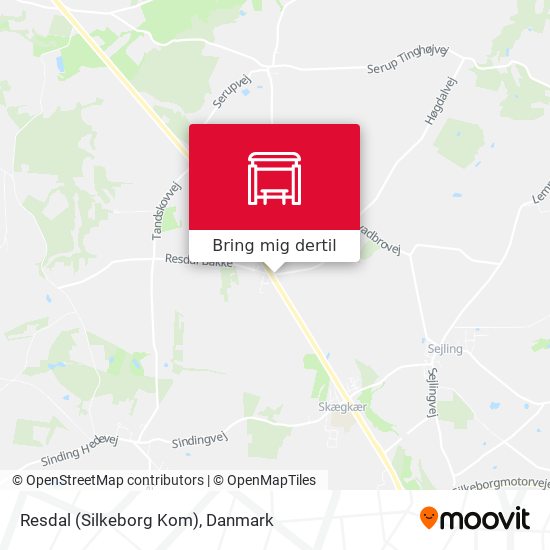 Resdal (Silkeborg Kom) kort