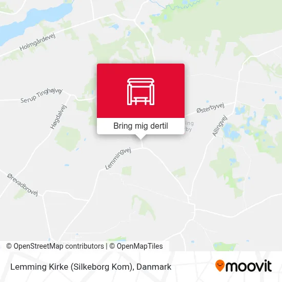 Lemming Kirke (Silkeborg Kom) kort