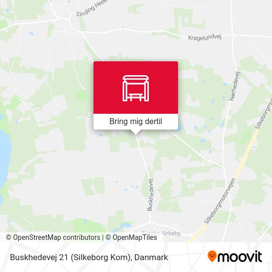 Buskhedevej 21 (Silkeborg Kom) kort