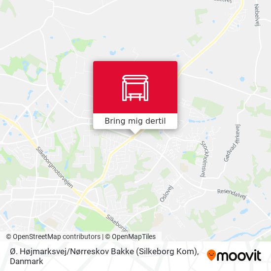 Ø. Højmarksvej / Nørreskov Bakke (Silkeborg Kom) kort