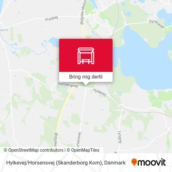 Hylkevej / Horsensvej (Skanderborg Kom) kort