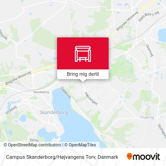 Campus Skanderborg / Højvangens Torv kort