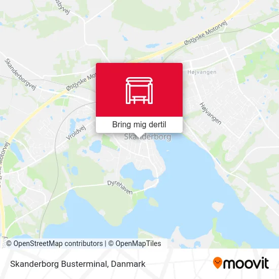 Skanderborg Busterminal kort
