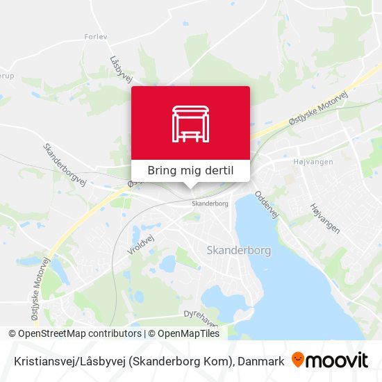 Kristiansvej / Låsbyvej (Skanderborg Kom) kort