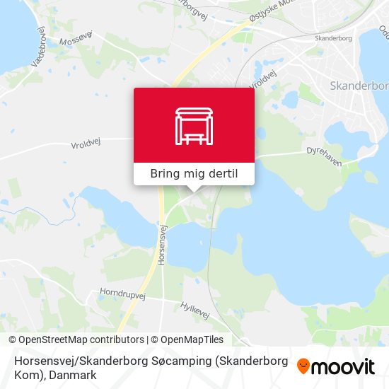 Horsensvej / Skanderborg Søcamping (Skanderborg Kom) kort