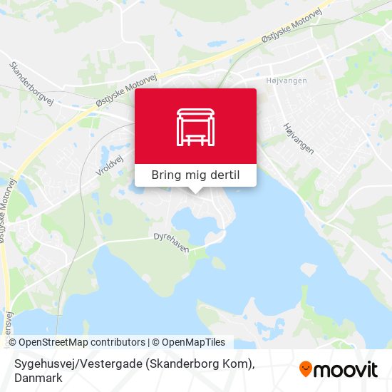 Sygehusvej / Vestergade (Skanderborg Kom) kort