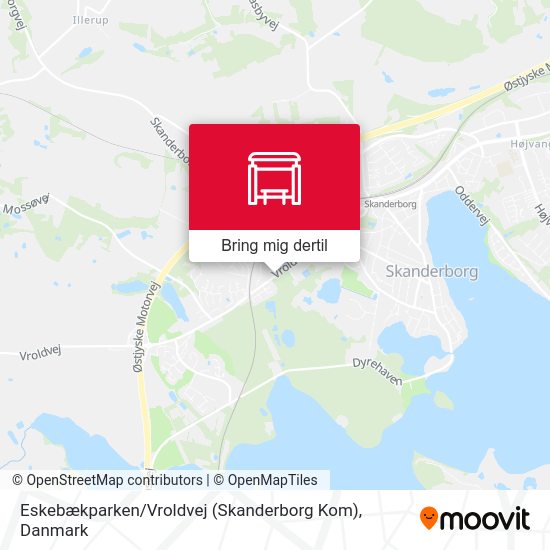 Eskebækparken / Vroldvej (Skanderborg Kom) kort