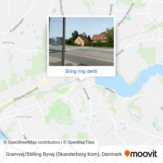 Gramvej / Stilling Byvej (Skanderborg Kom) kort