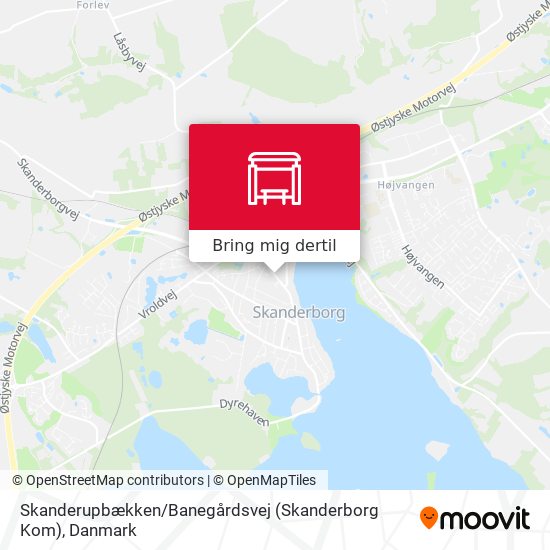 Skanderupbækken / Banegårdsvej (Skanderborg Kom) kort