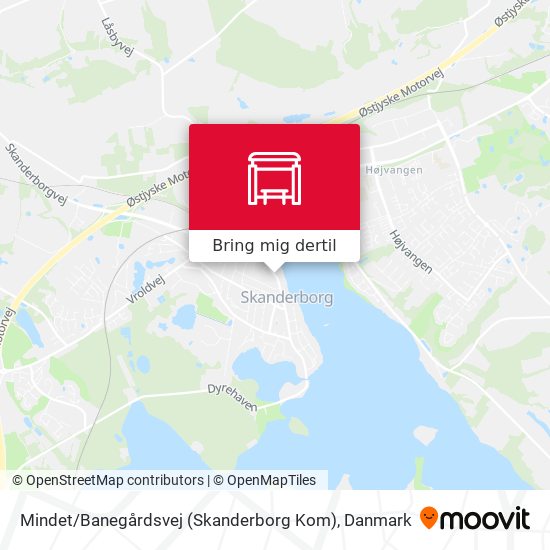 Mindet / Banegårdsvej (Skanderborg Kom) kort