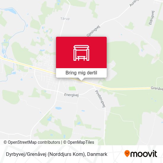 Dyrbyvej / Grenåvej (Norddjurs Kom) kort