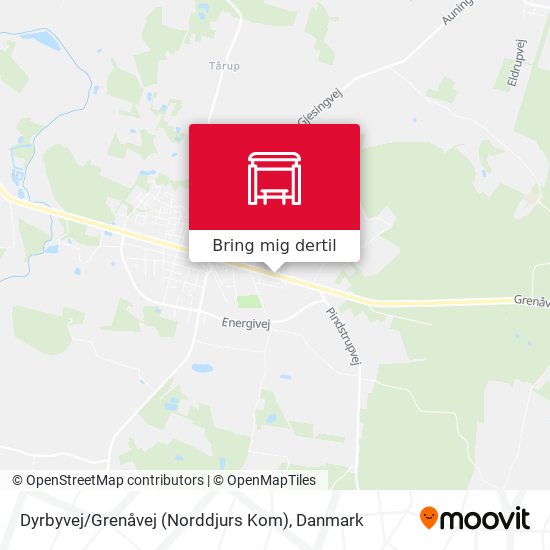 Dyrbyvej / Grenåvej (Norddjurs Kom) kort