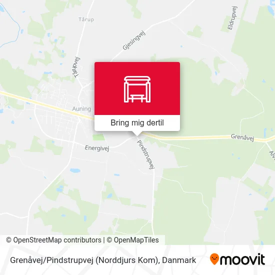 Grenåvej / Pindstrupvej (Norddjurs Kom) kort