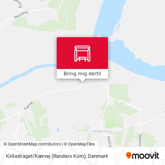 Kirkedraget / Kærvej (Randers Kom) kort