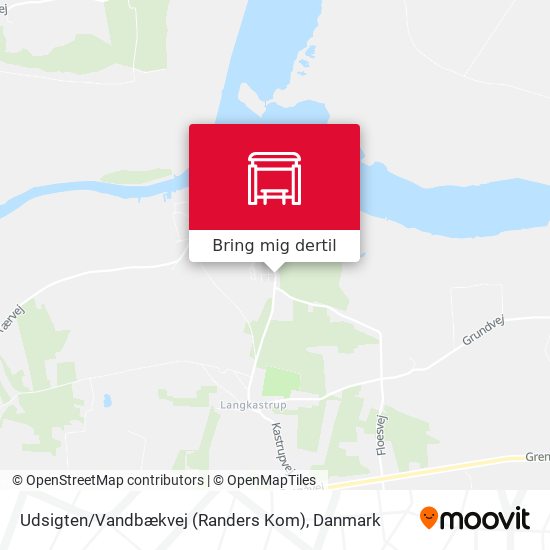 Udsigten / Vandbækvej (Randers Kom) kort