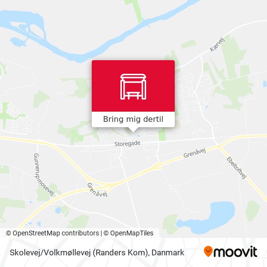 Skolevej / Volkmøllevej (Randers Kom) kort